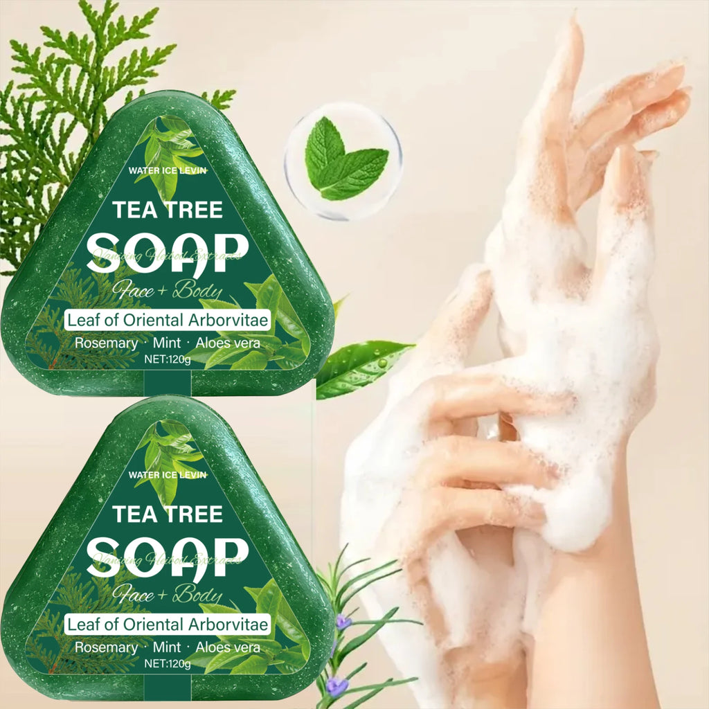 Tea Tree Shampoo Soap Bar All in One Face and Body Cleansing Bar 120g