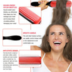 5 Piece Hair Detangling Comb and Styling Brush Set for Curly Hair
