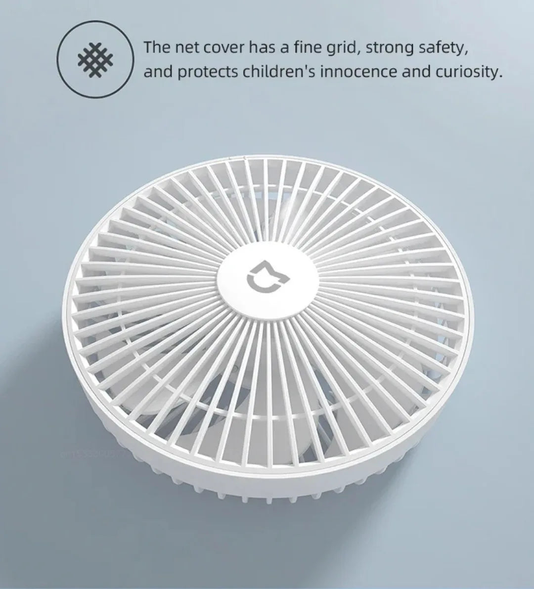 Mijia Portable Desk Fan Rechargeable USB Handheld Cooling Mini Fan - 18