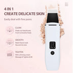 Ultrasonic Facial Skin Scrubber for Deep Pore Cleaning and Lifting