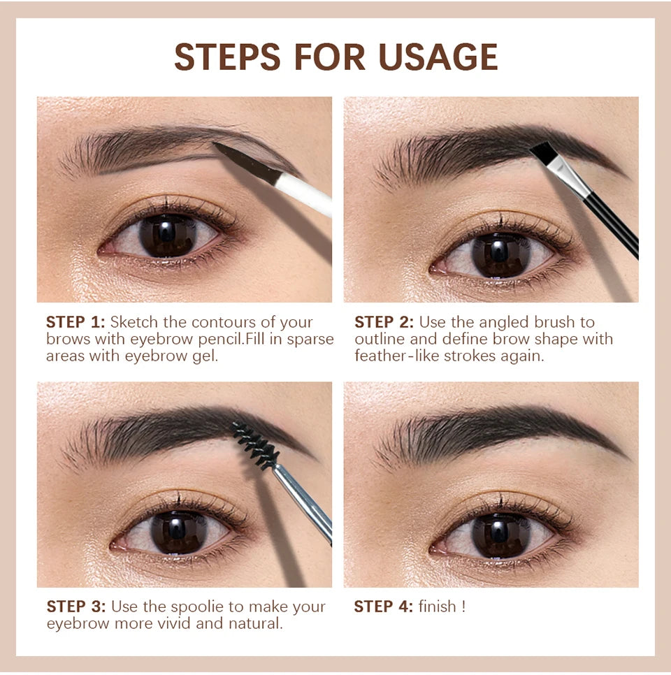 Waterproof Eyebrow Tint Gel for Defined Natural Brows
