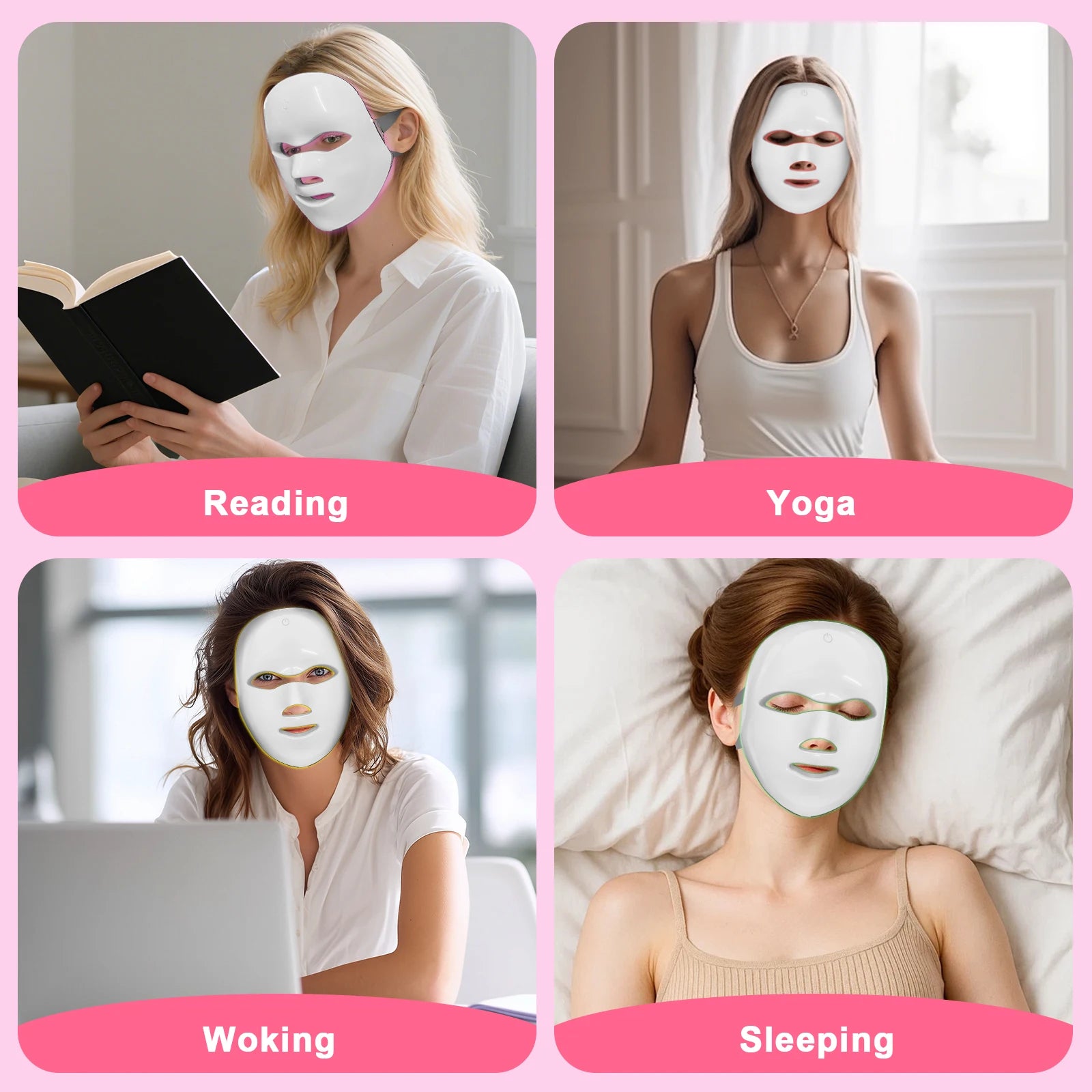 7-Color LED Photon Facial Mask for Skin Rejuvenation - 15