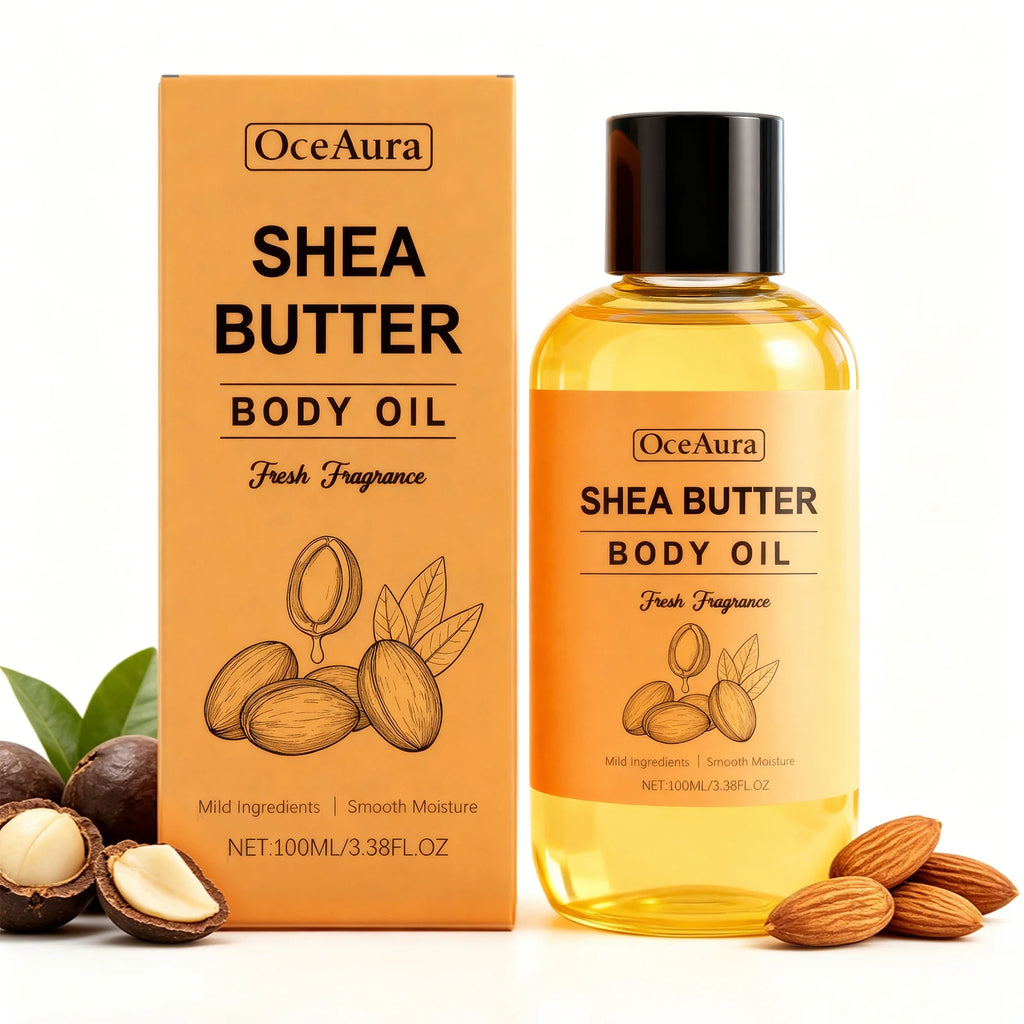 Nourishing Shea Butter Body Oil for Dry Skin Hydration