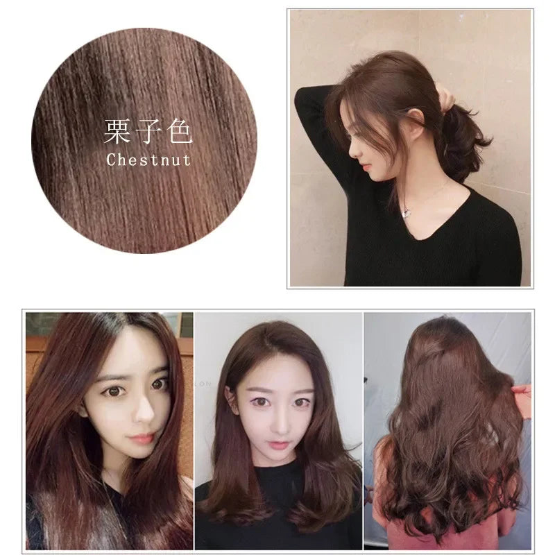 500ml Herbal Hair Color Shampoo for Gray Hair Coverage and Shine