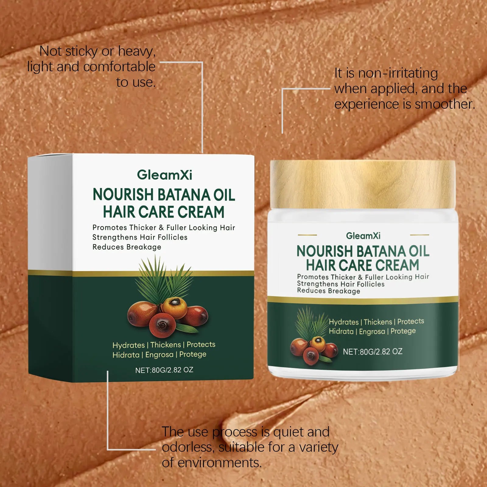 Batana Oil Hair Care Cream Hydrating Strengthening Hair Mask 80g