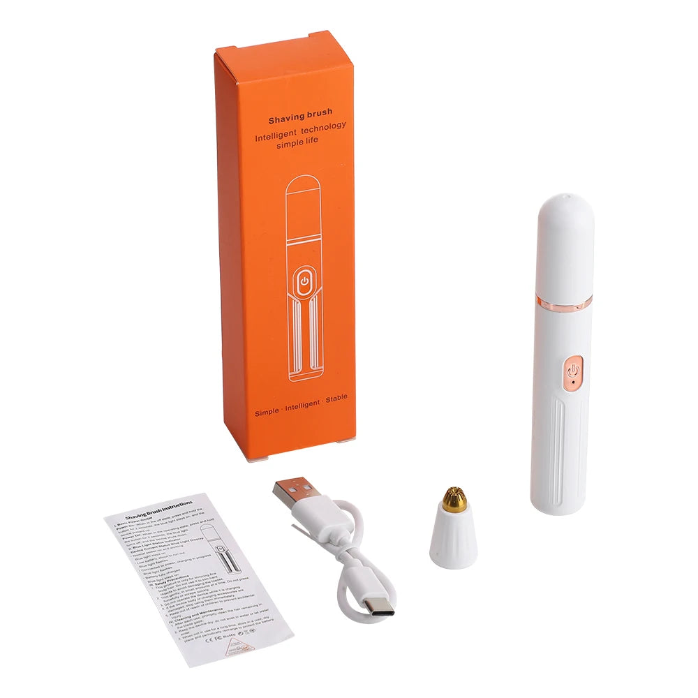 2-in-1 Rechargeable Eyebrow and Nose Hair Trimmer