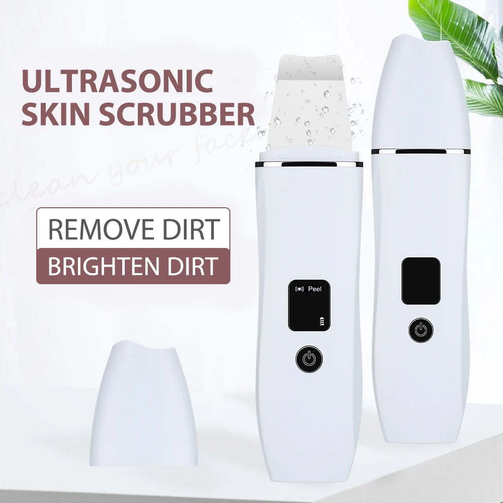 Ultrasonic Facial Skin Scrubber for Deep Pore Cleaning and Lifting