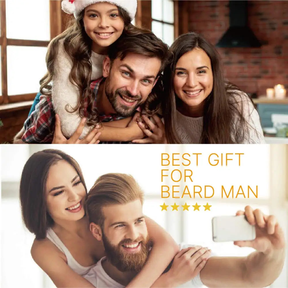 Beard Growth Kit Sandalwood Beard Oil and Facial Hair Roller for Men - 6