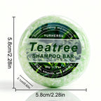 Tea Tree Shampoo Bar Oil Control Anti Dandruff Solid Hair Soap