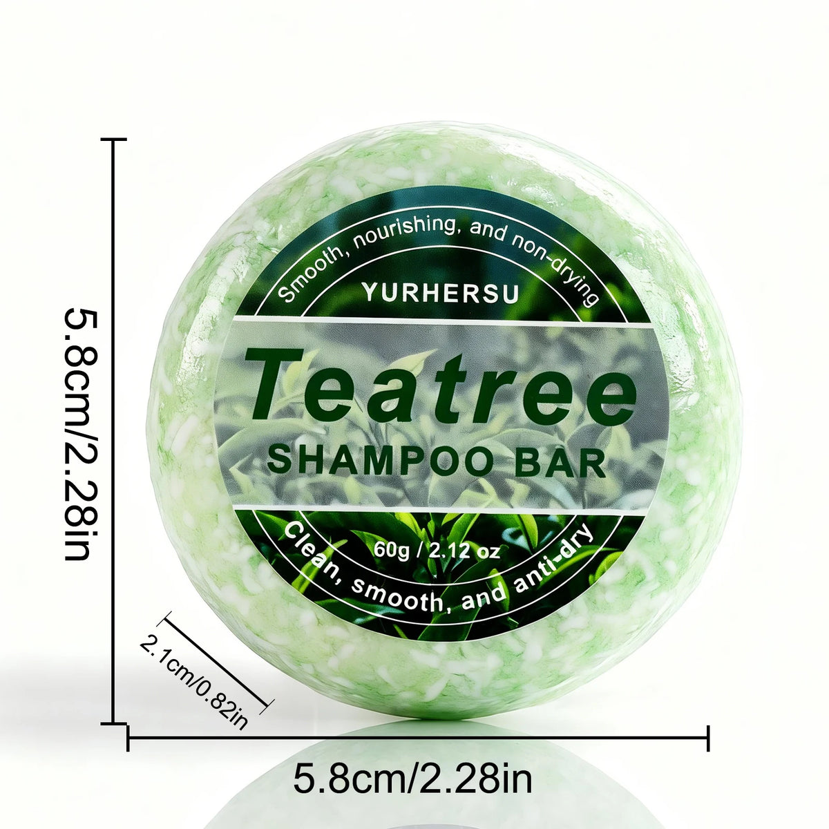 Tea Tree Shampoo Bar Oil Control Anti Dandruff Solid Hair Soap