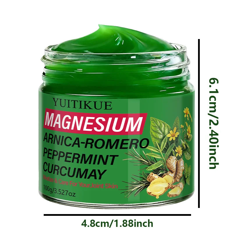 Magnesium Body Cream with Rosemary and Peppermint Herbal Moisturizer