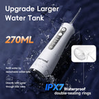 Portable Cordless Water Flosser for Teeth Cleaning and Gum Health