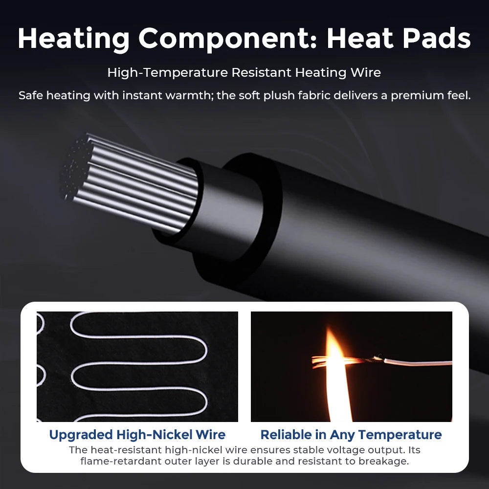Heated Faux Lambswool Car Seat Cushion for Winter - 12