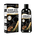 YUITIKUE Men Black Hair Dye Shampoo 15 Minute Beard Color Treatment