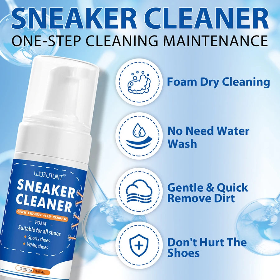Shoe Cleaner Kit Sneaker Foam and Foot Shoe Deodorizer Spray Set - 13