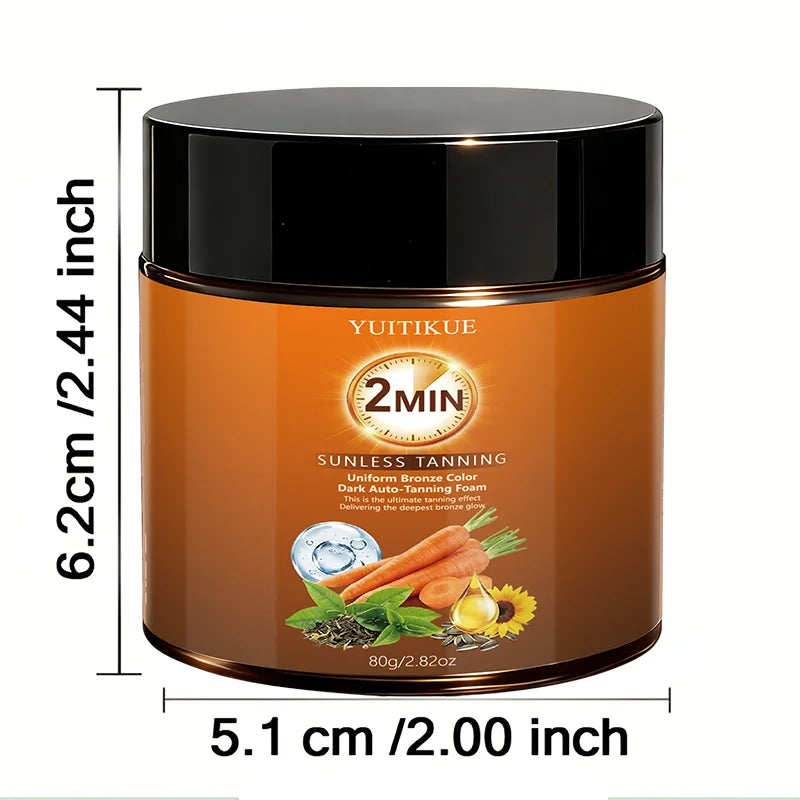 YUITIKUE Natural Self Tanner Foam Sunless Bronzer Body Tanning Cream