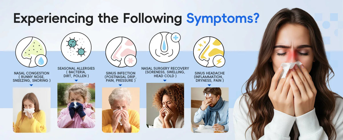 Electric Nasal Irrigation System for Sinus Relief and Allergy Care