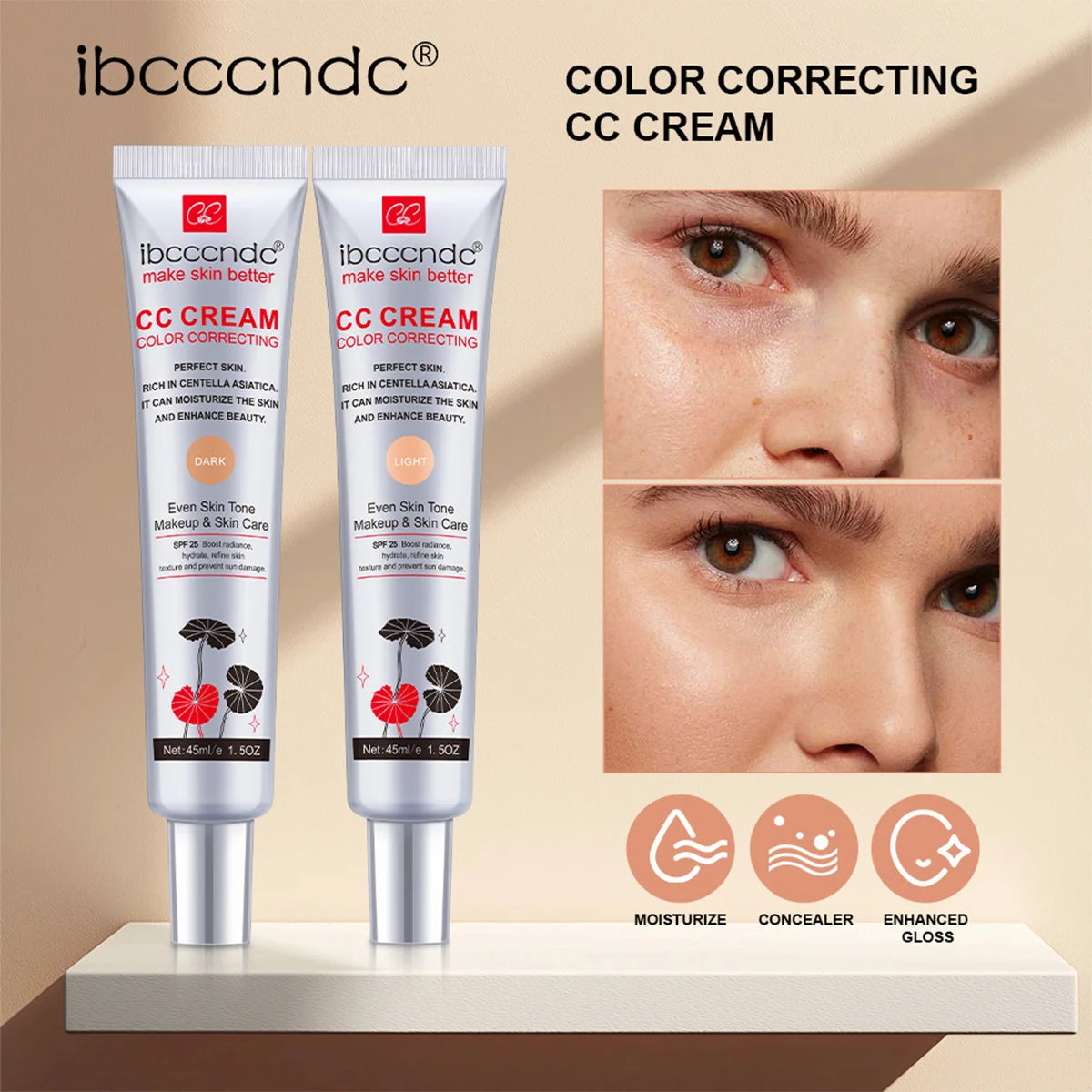 Color Correcting CC Cream with Moisturizing SPF Protection