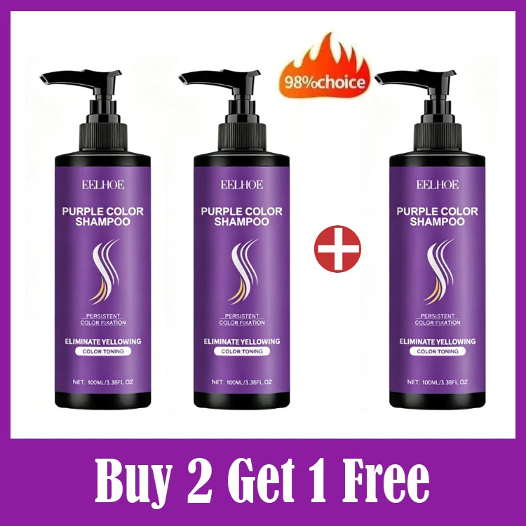 Purple Toning Shampoo for Blonde and Gray Hair 100ml