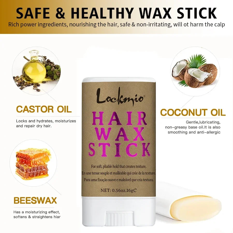 Lockmio Hair Care Set Thermal Spray Rosemary Oil Wax Stick Edge Control