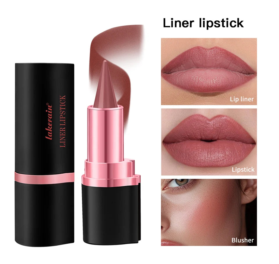 2-in-1 Waterproof Matte Lipstick and Lip Liner