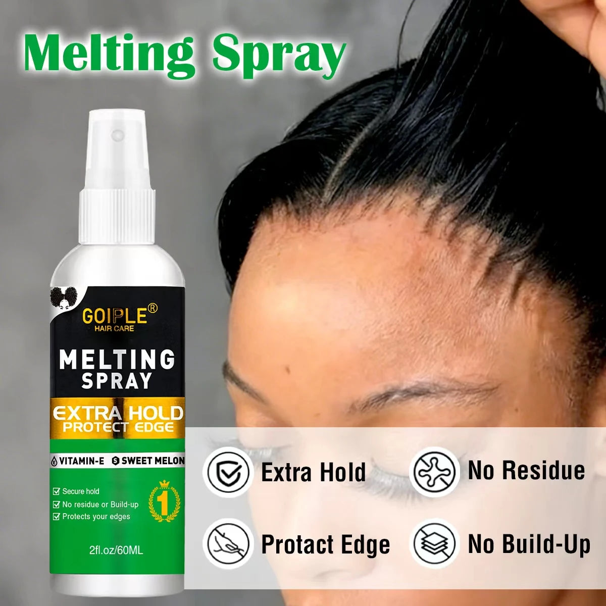 Lace Wig Melting Spray Extra Hold Adhesive for Frontal and Toupee 60ml