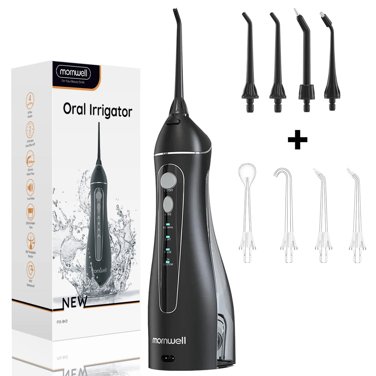 Portable Cordless Water Flosser for Teeth and Gum Health