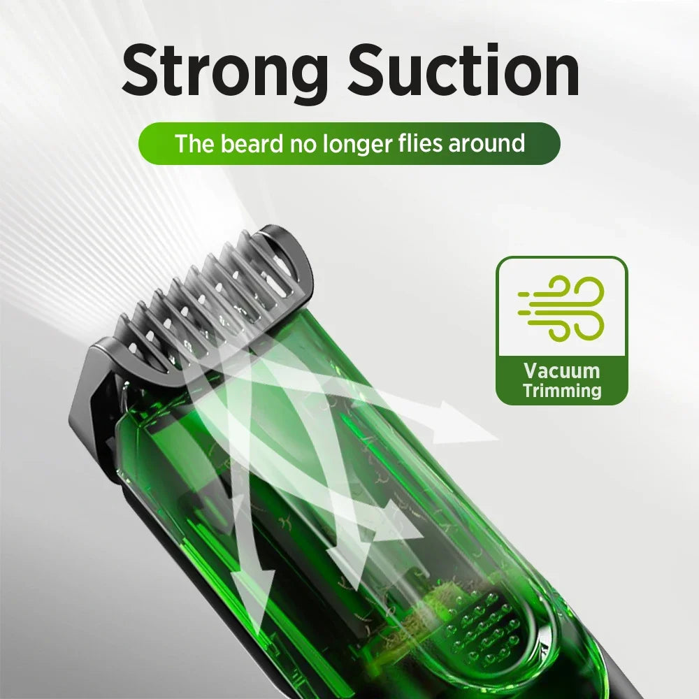 Cordless Vacuum Beard Trimmer and Hair Clipper - 2