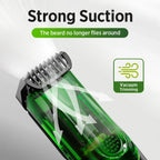 Cordless Vacuum Beard Trimmer and Hair Clipper