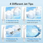 Portable Cordless Water Flosser for Teeth Cleaning