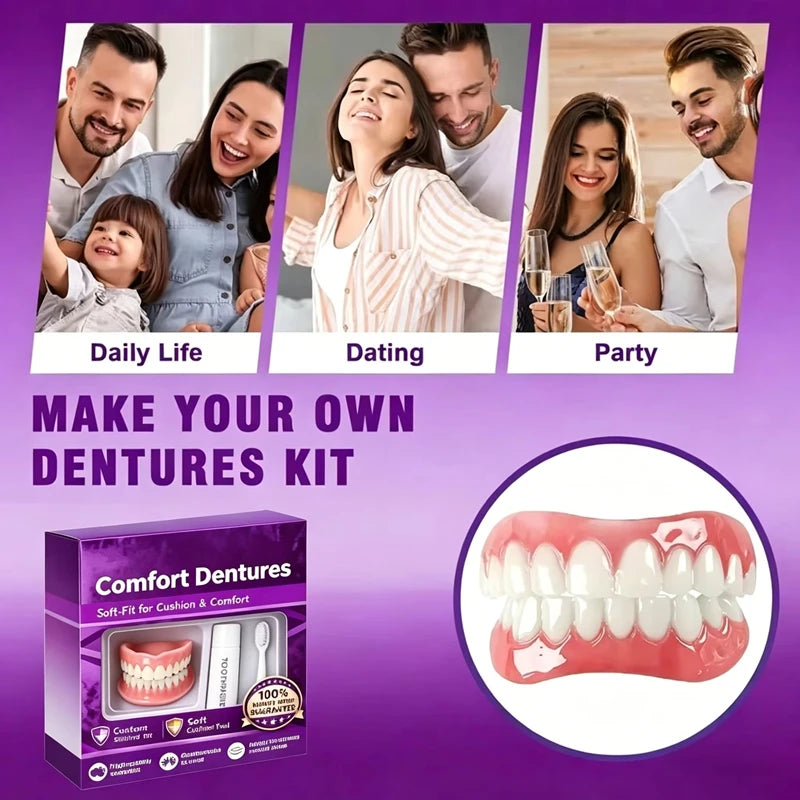 Comfort Fit Silicone Dentures for Instant Smile Enhancement - 6