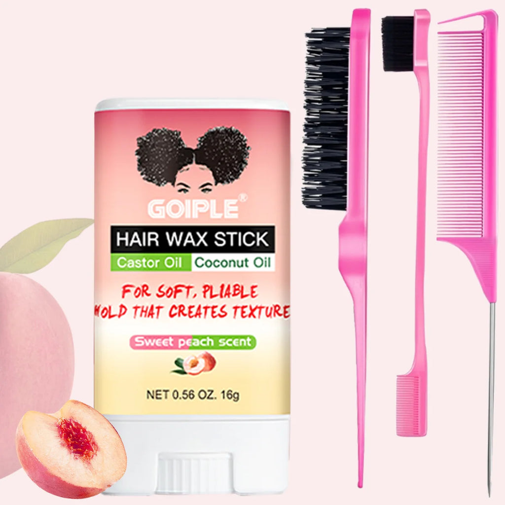 Goiple Hair Wax Stick and Edge Control Styling Kit for Frizz