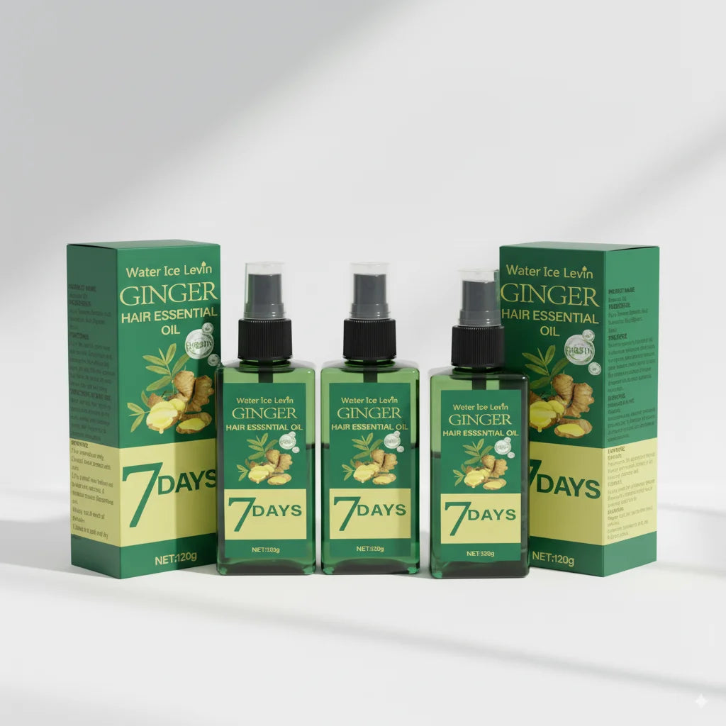 Ginger Hair Growth Oil with Biotin Scalp Treatment and Nourishing Serum