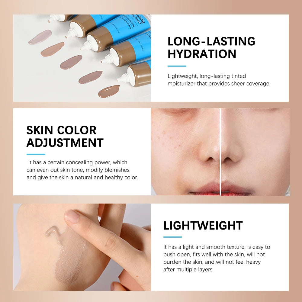 Hydrating Tinted Face Foundation for Smooth Skin