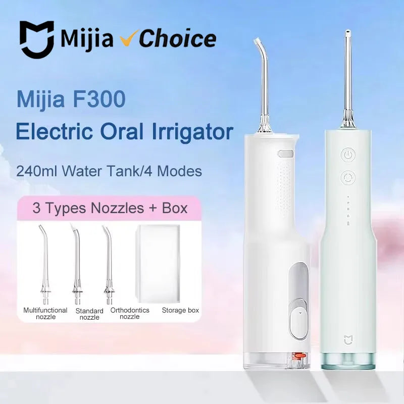 Mijia F300 Electric Oral Irrigator Portable Water Flosser Teeth Cleaner - 1