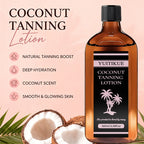 YUITIKUE Coconut Tanning Lotion Natural Sunless Bronzer for Glowing Skin