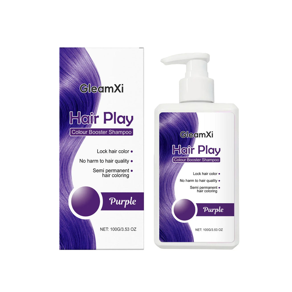 Purple Color Booster Shampoo Semi Permanent Hair Dye and Toning Wash