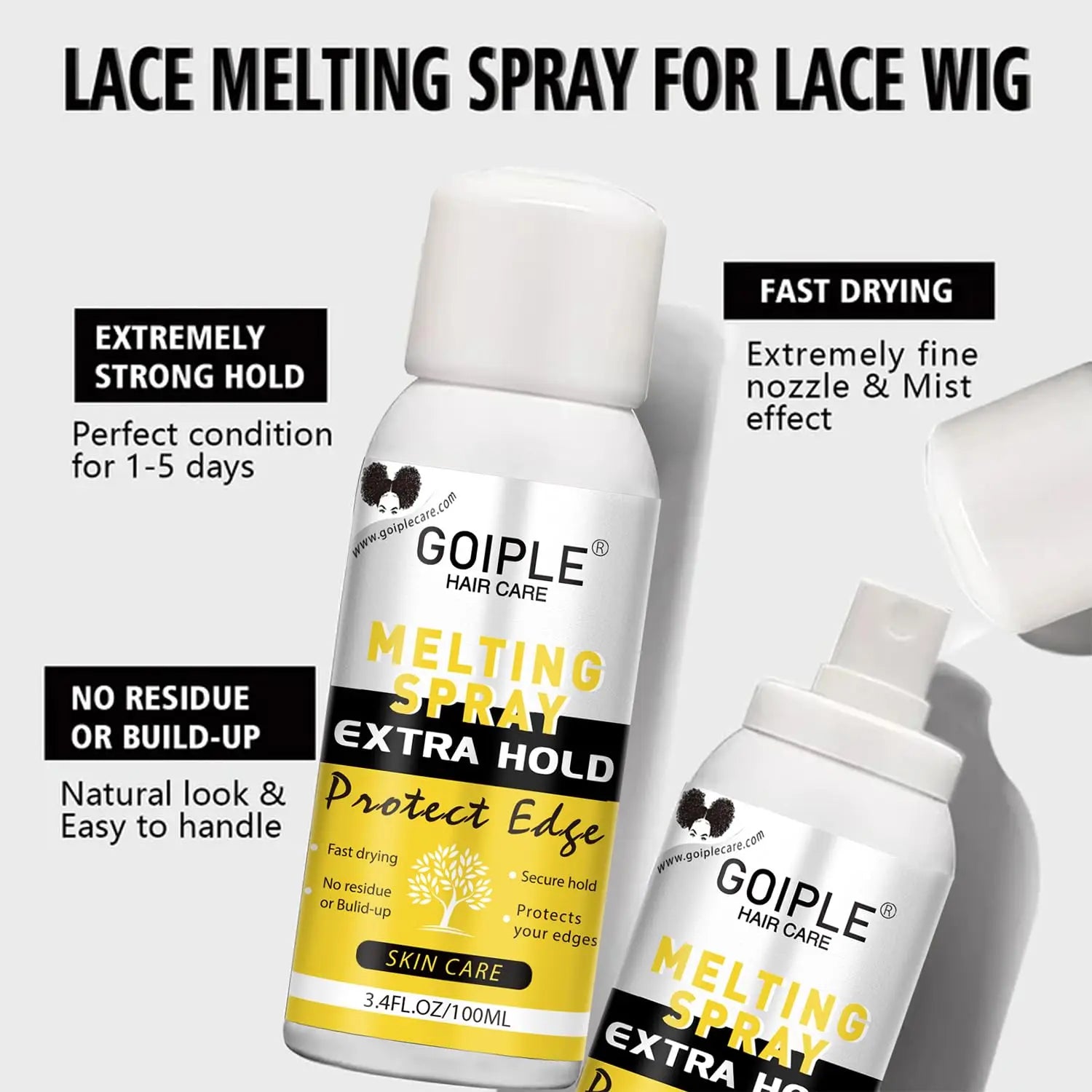 8 Piece Lace Wig Installation and Removal Kit with Melting Spray and Gel