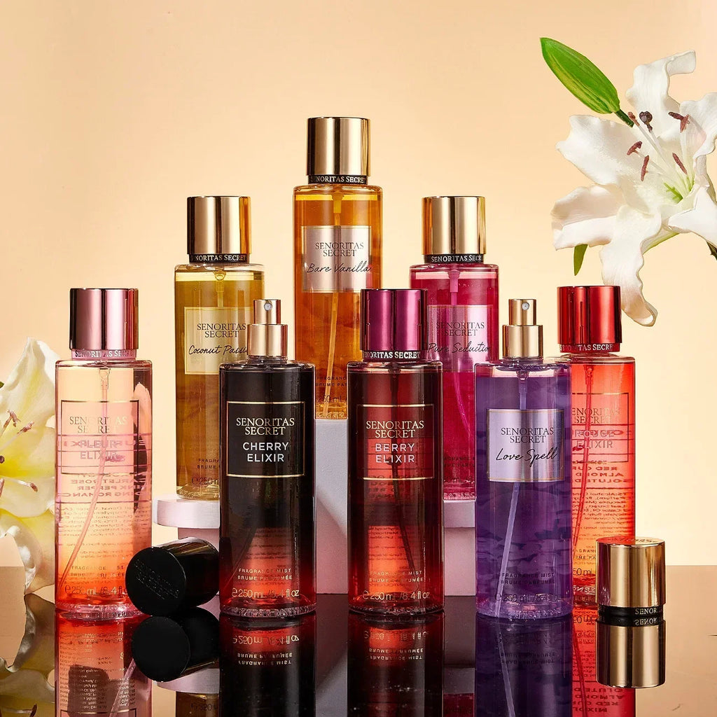 Floral Fruit Fragrance Mist Women Body Spray Vanilla Scent 250ml