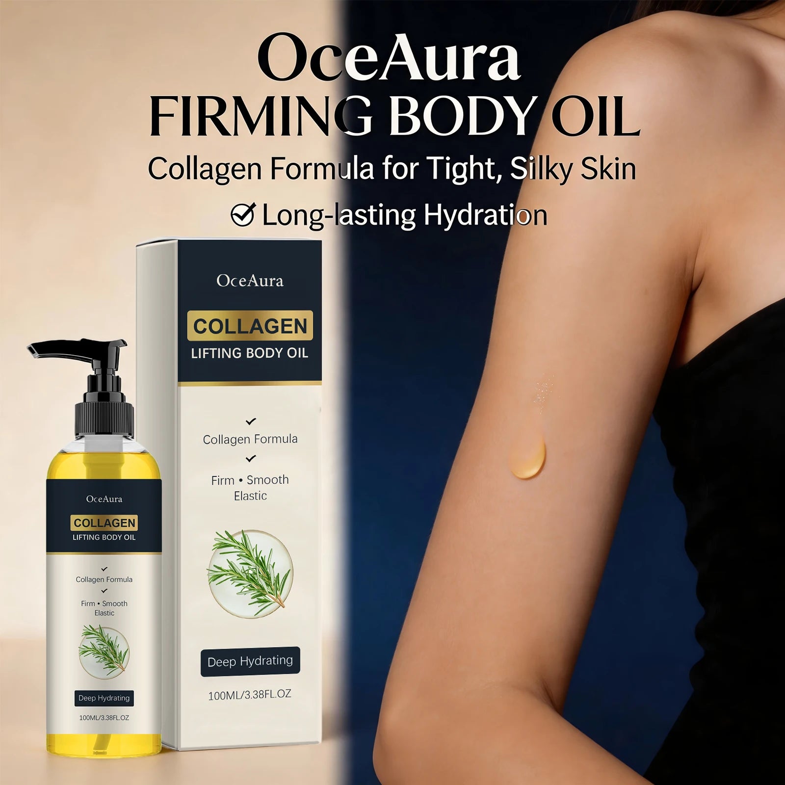 Collagen Firming Body Oil for Skin Elasticity and Moisturizing - 2