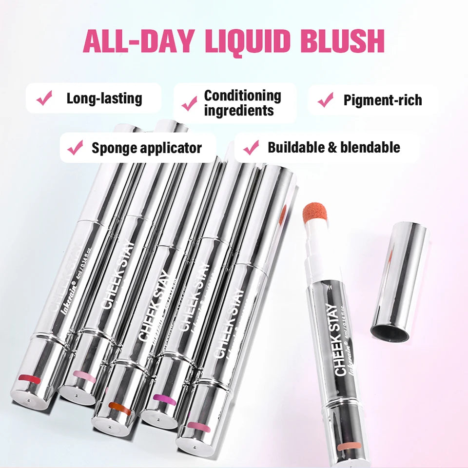 Liquid Blush Stick with Built-in Sponge Applicator - 8