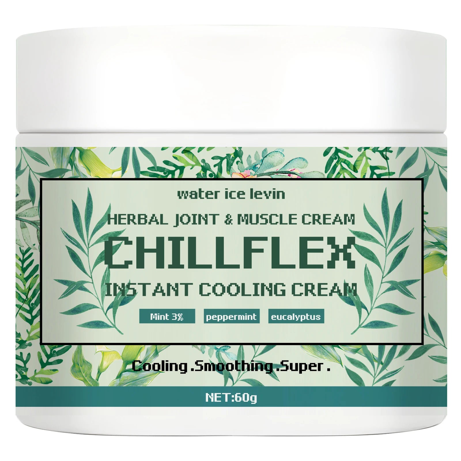 Water Ice Levin Chillflex Herbal Cooling Cream for Joint Muscle Relief - 8
