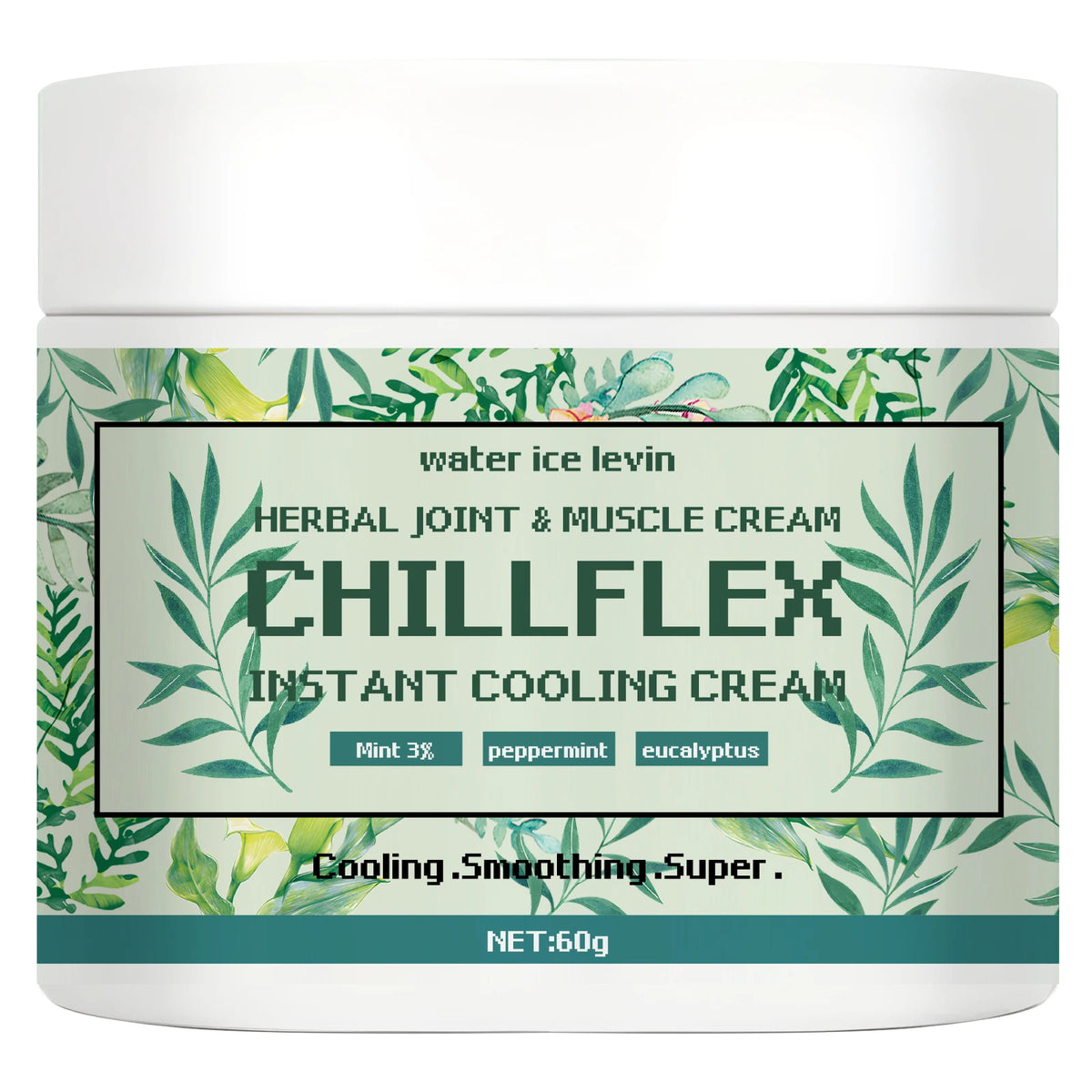 Water Ice Levin Chillflex Herbal Cooling Cream for Joint Muscle Relief
