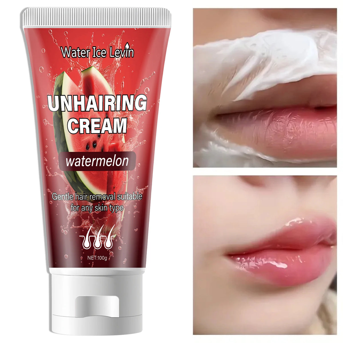 Watermelon Hair Removal Cream Gentle Body Depilatory for Sensitive Skin