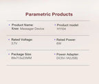 Cordless Heated Vibration Knee Massager for Joint Pain Relief