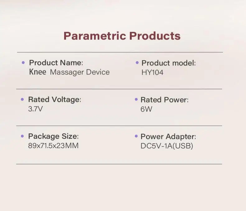 Cordless Heated Vibration Knee Massager for Joint Pain Relief