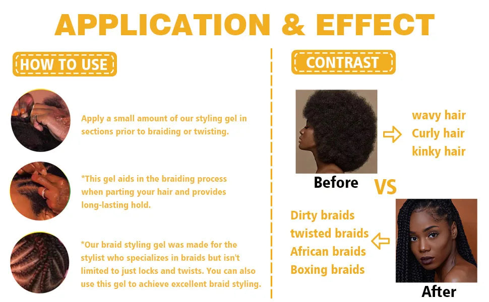 Goiple Braid Care Kit Leave-in Shampoo Scalp Oil and Styling Braid Gel