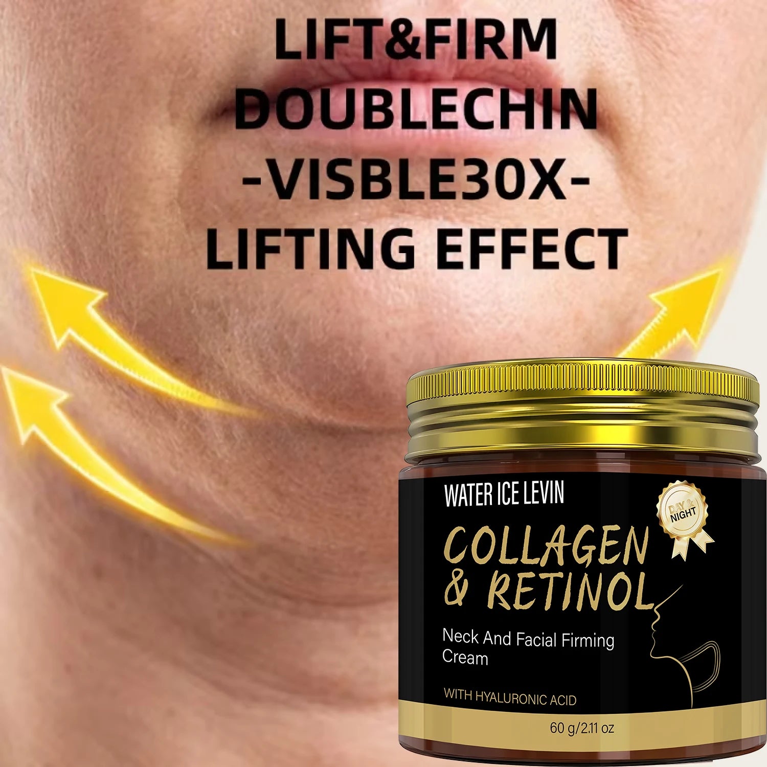 Retinol Collagen Neck Firming Cream Anti Aging Moisturizer 60g - 9