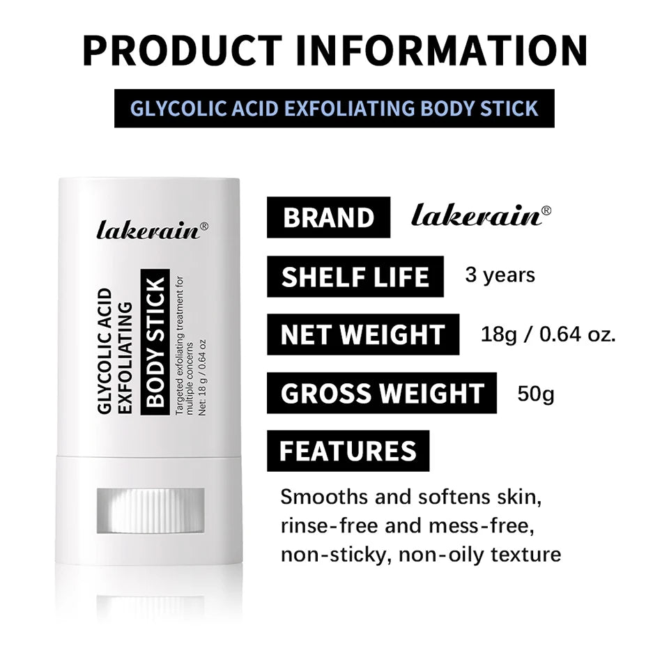 Glycolic Acid Exfoliating Body Stick for Smooth Skin
