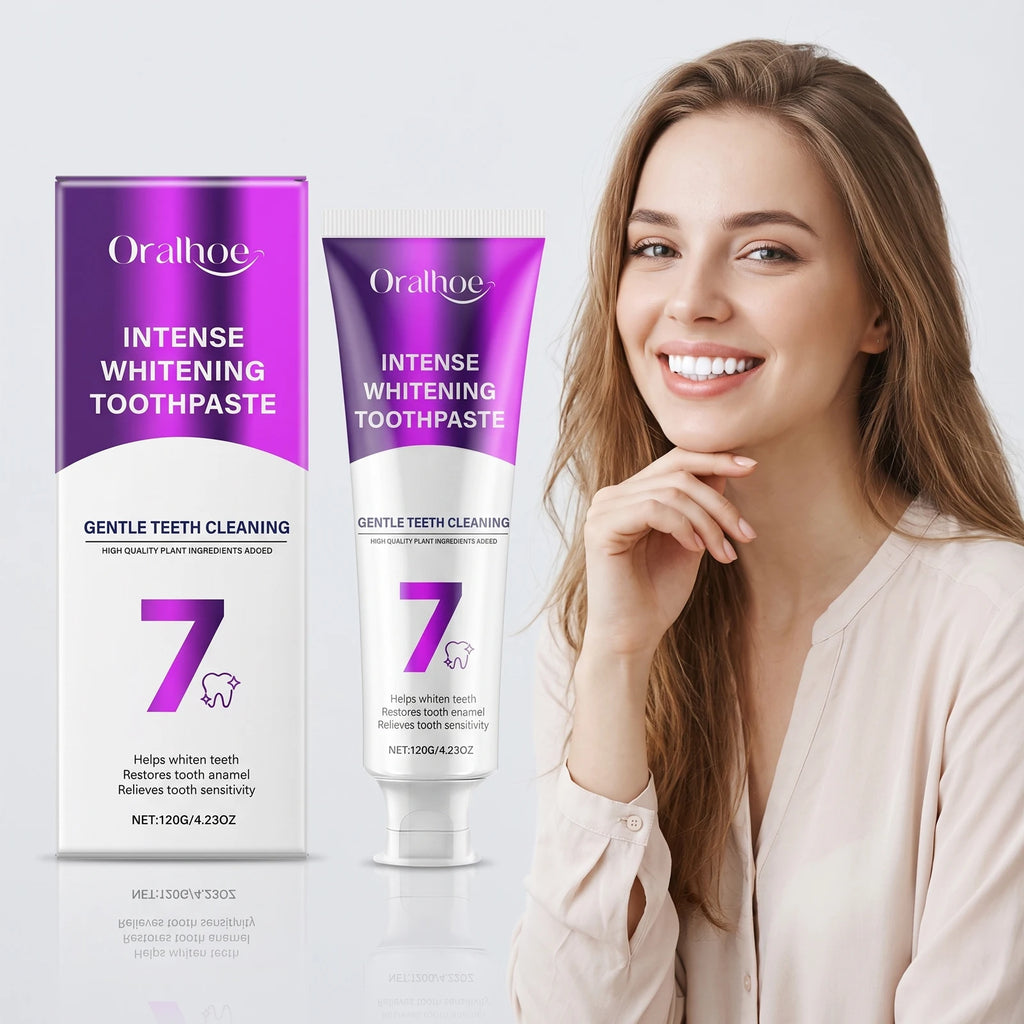 Intense Whitening Toothpaste for Stain Removal and Sensitive Teeth